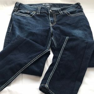Silver suki skinny jeans w34 L31